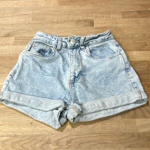 YK2 Cotton on high rise stretch Light Blue Denim Women's Shorts Size:4